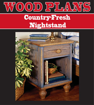 Country-Fresh Nightstand Woodworking Plan